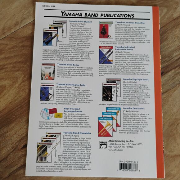 Yahama Band Ensembles Clarinet Book 1 - Picture 6 of 6